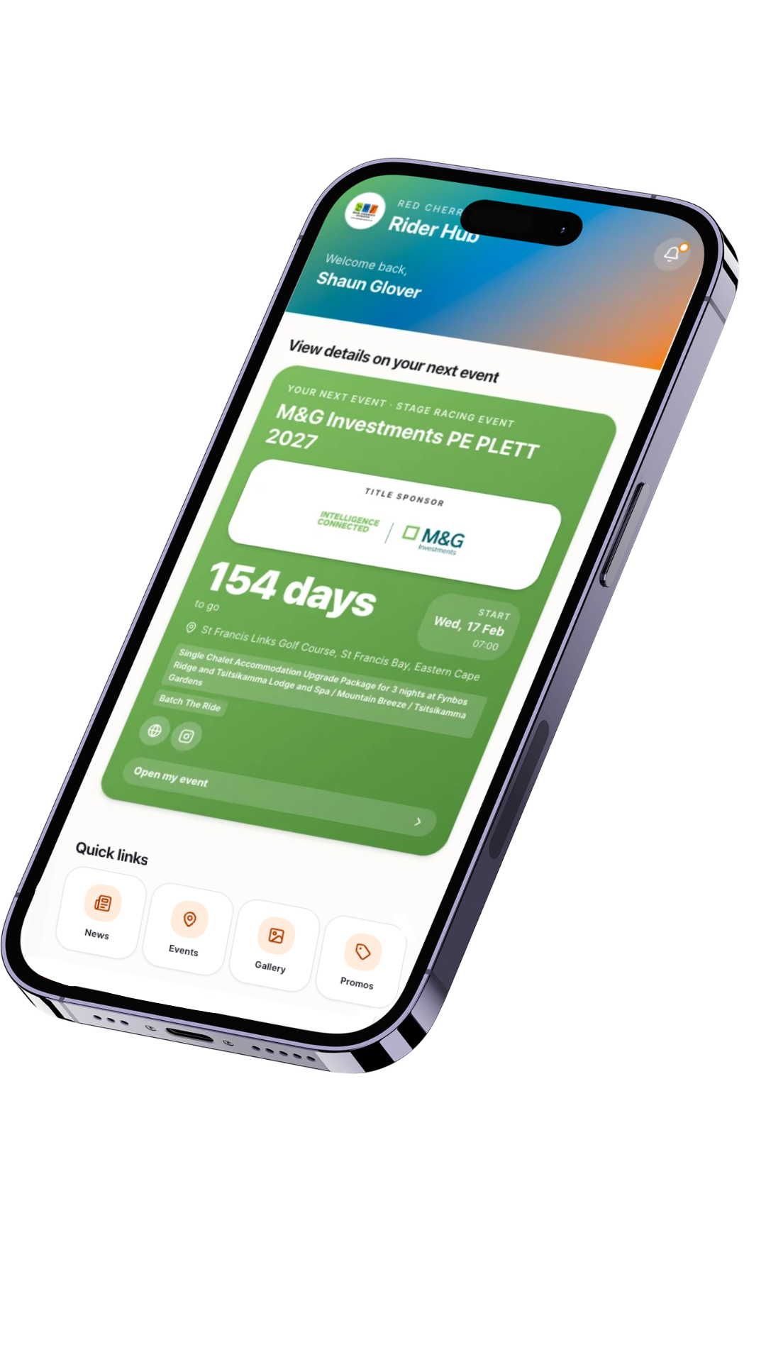 PE PLETT Rider Hub app showing live tracking and rider dashboard
